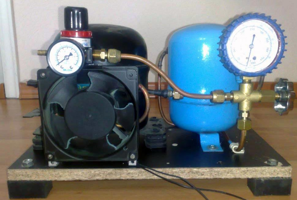 Small DIY Air Compressor With Active Cooling